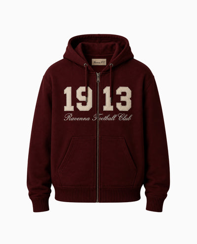 Hoodie con zip EST. 1913